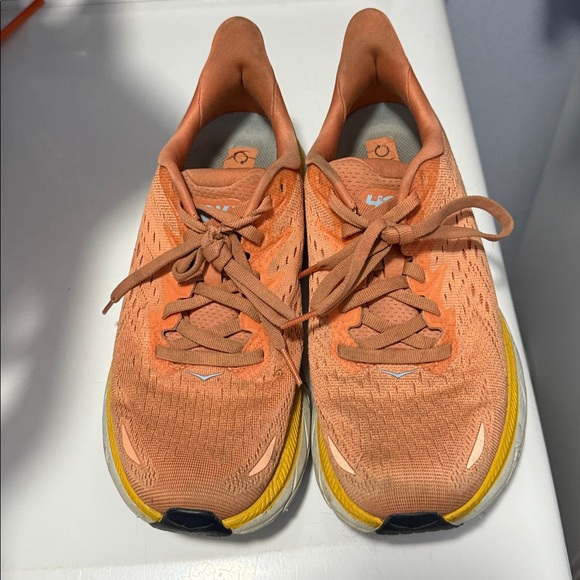 Hoka Clifton 8 Womens Shoes Size 8B Orange Running Sneakers - Picture 5 of 12
